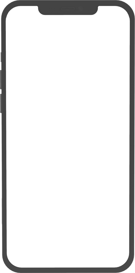 Blank Screen Phone Template Mockup 3D Illustration